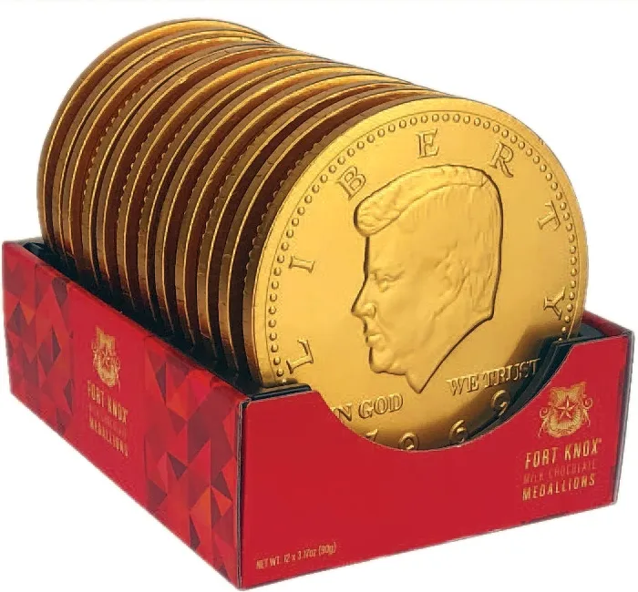 Fort Knox GIANT Gold Coins MEGA Medallions 3.17oz 4.92" 12 ct