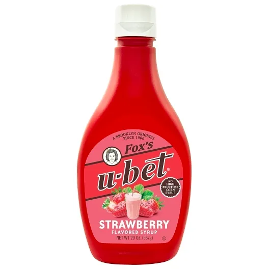 Foxs Ubet Strawberry Flavor Syrup 20 oz 3 pack