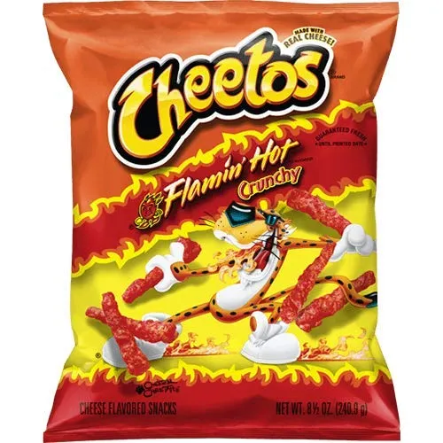 Frito Cheetos Flaming Hot Crunchy Chips 2.75 oz 32 ct