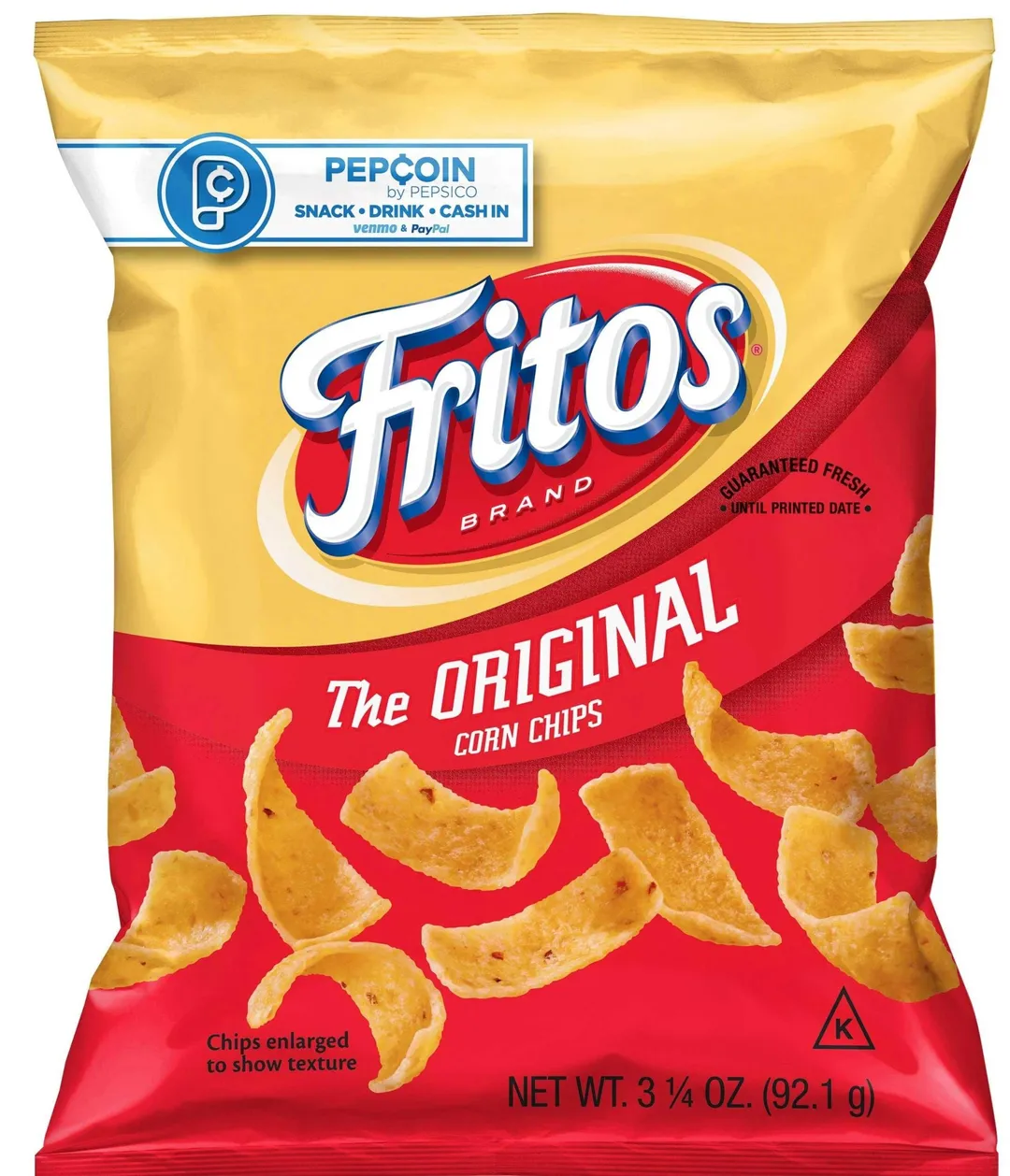 Frito Lay Original Fritos Corn Chips 3.25 oz 36 Ct XVL