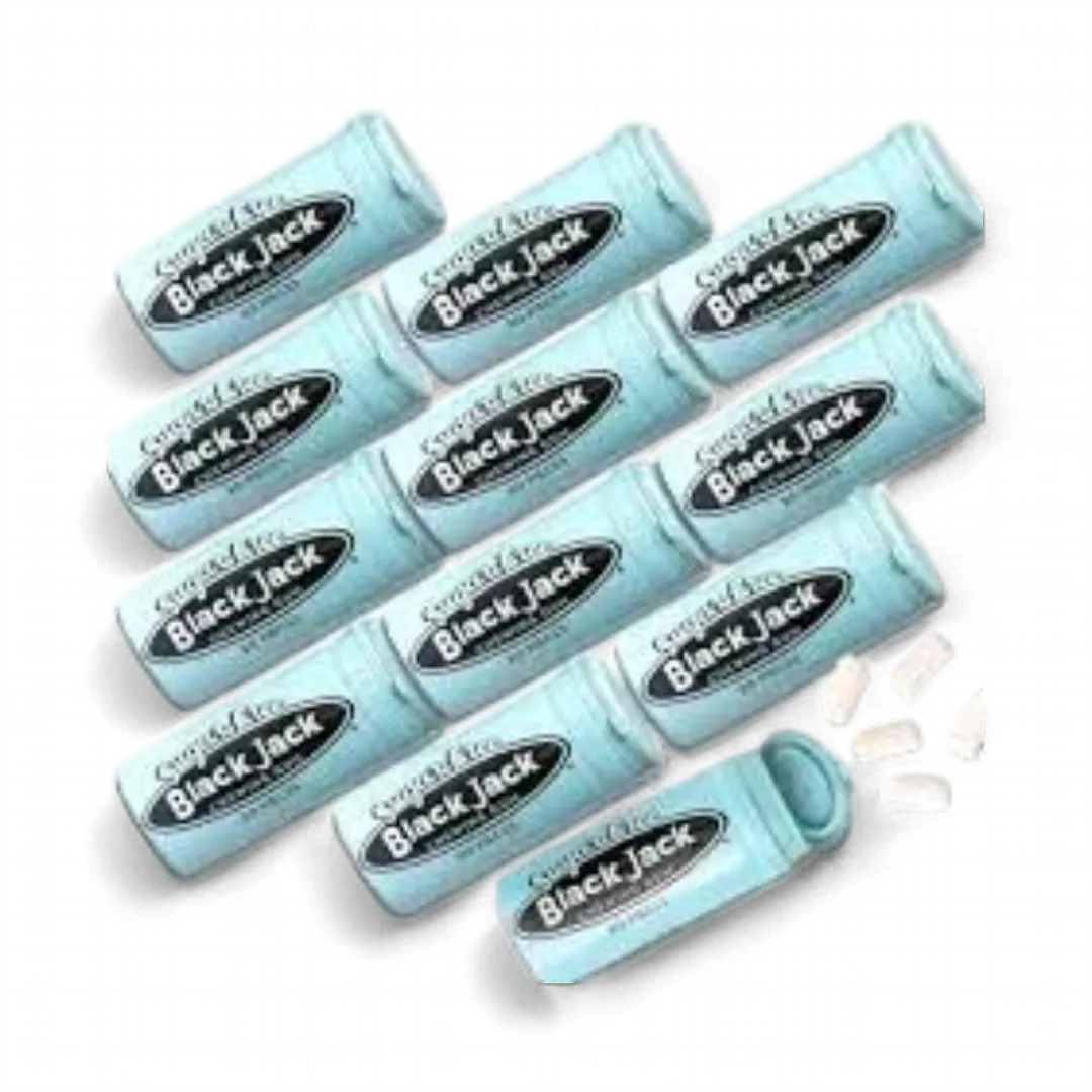 Gerrit Black Jack Gum Sugar Free 12 Count Tubes .99 Ounce Each