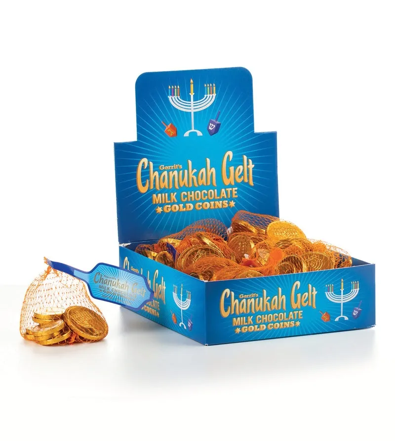 Gerrit Chanukah Gold Chocolate Coin Gelt 1.5 oz 18 ct