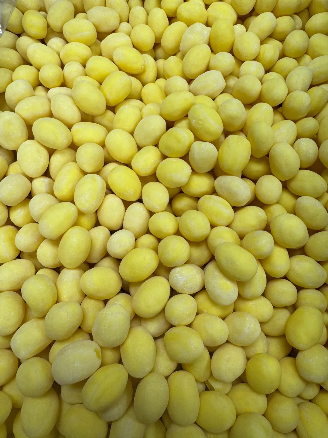 Giant Sanded Sugar Lemon Drop Hard Candy 5lb