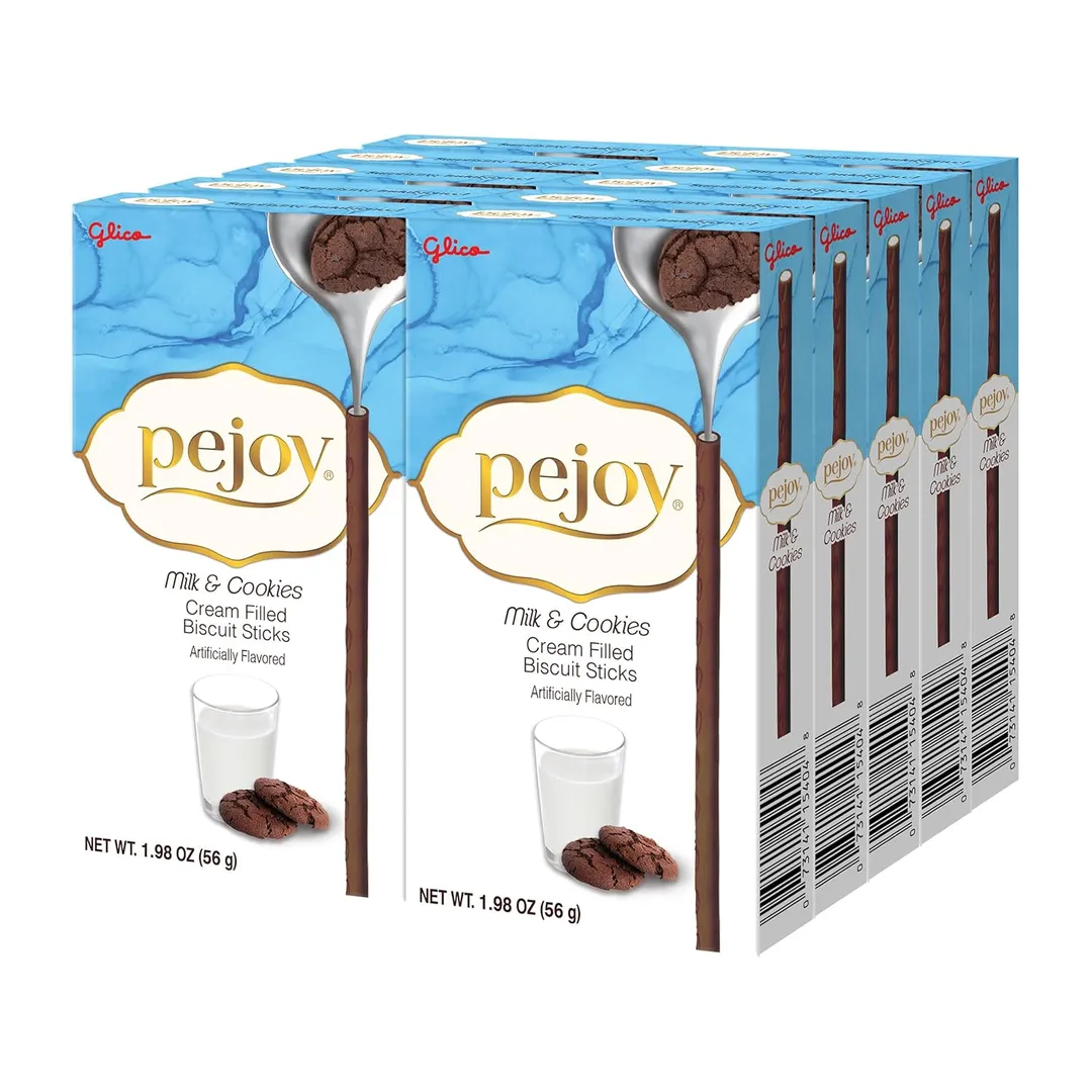 Glico Pejoy Milk & Cookie Cocoa Biscuit Sticks 1.98oz 10ct