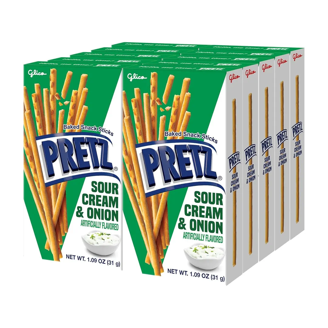 Glico Pocky Pretz Sour Cream & Onion Snack Sticks 1.09 oz 10ct