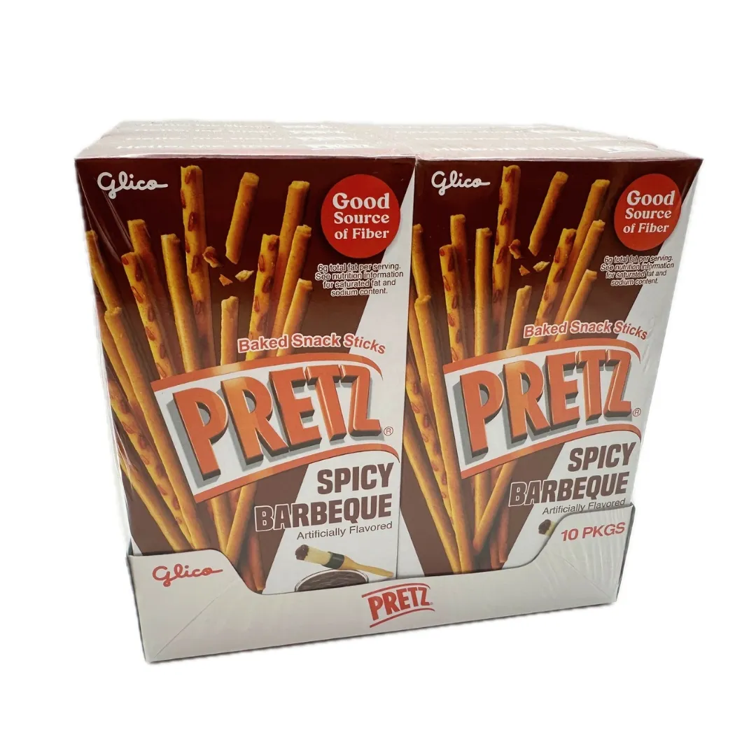 Glico Pocky Pretz Spicy BBQ Snack Sticks 1.09 oz 10ct