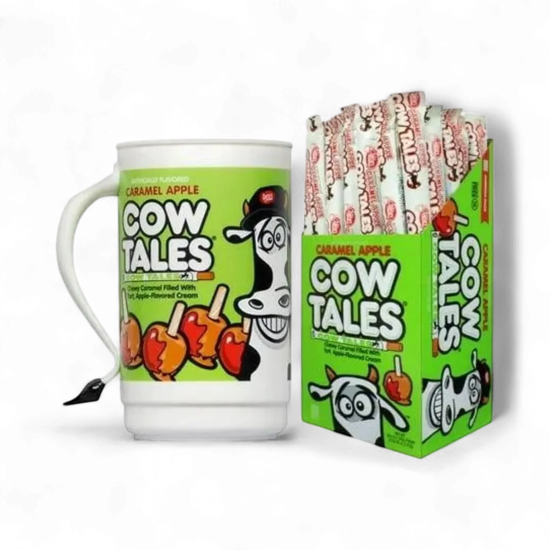 Goetze Limited Edition Caramel Apple Cow Tales 100 Piece with Tumbler