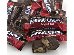 Goldenberg Peanut Chews Fun Size Dark Chocolate 4.4 Pound bag