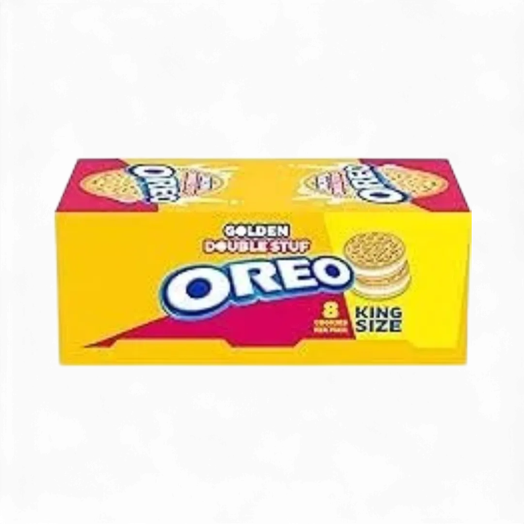 Golden Double Stuff Oreo King Size 10 Count 4 Ounce 8 Cookies Per Pack