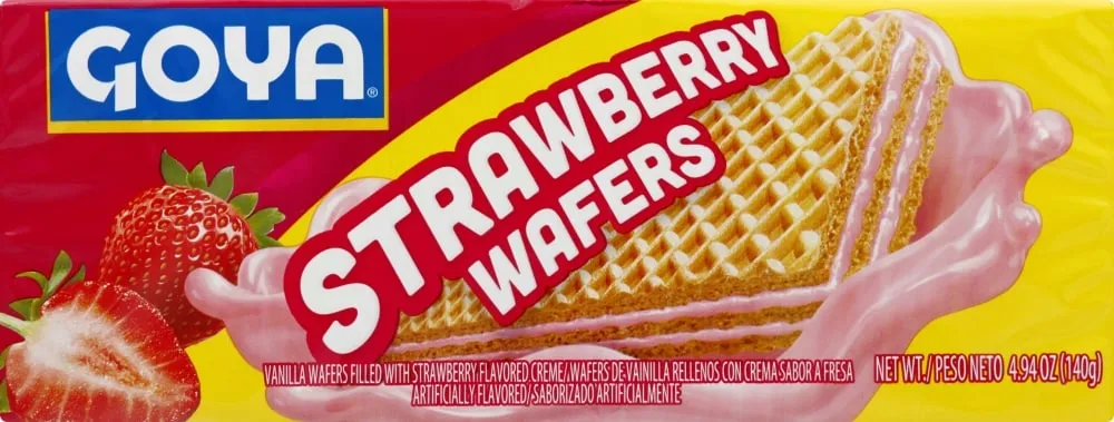 Goya Strawberry Wafer Cookies 4.94 oz 24 ct
