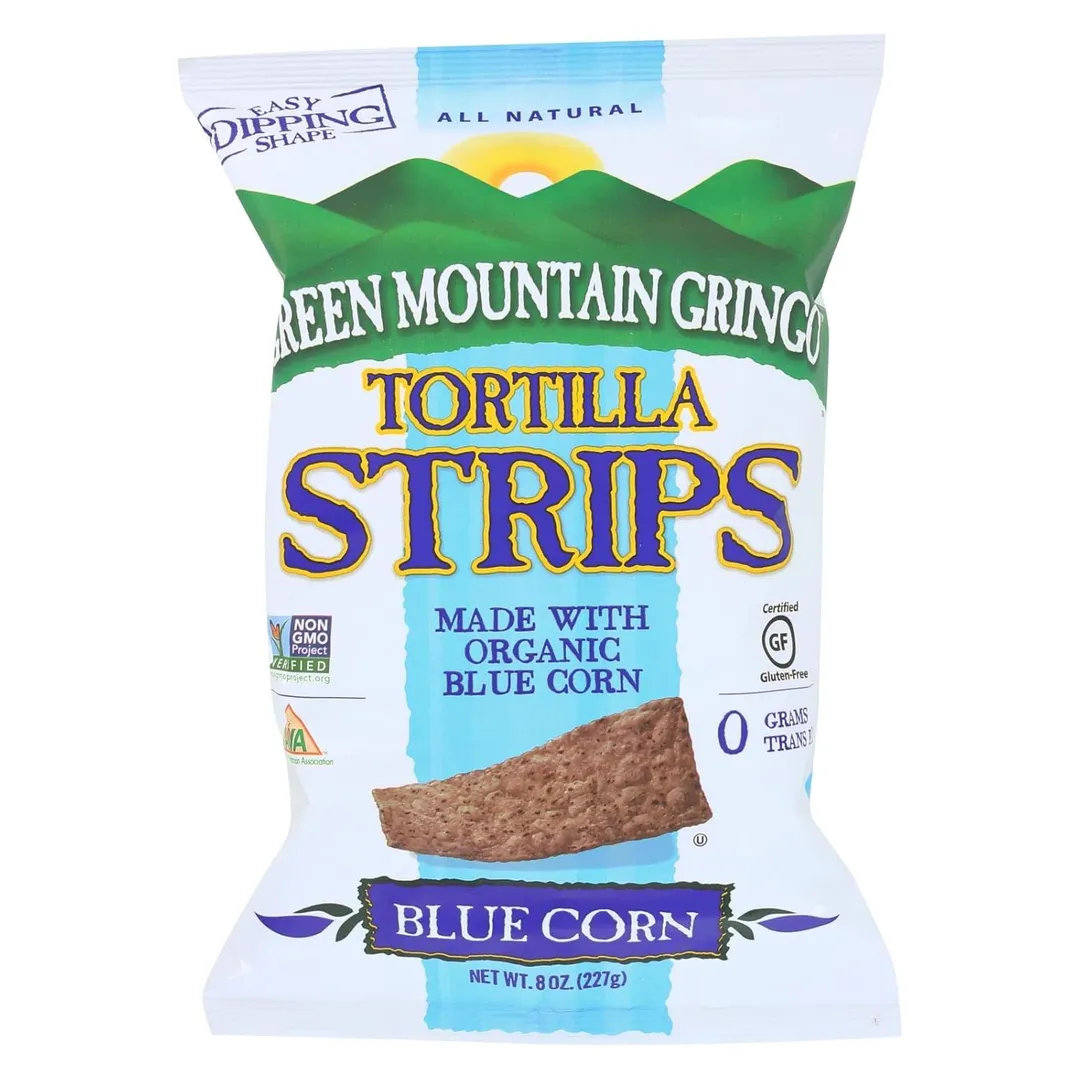 Green Mountain Gringo Tortilla Strip Chips 8 oz 12 ct