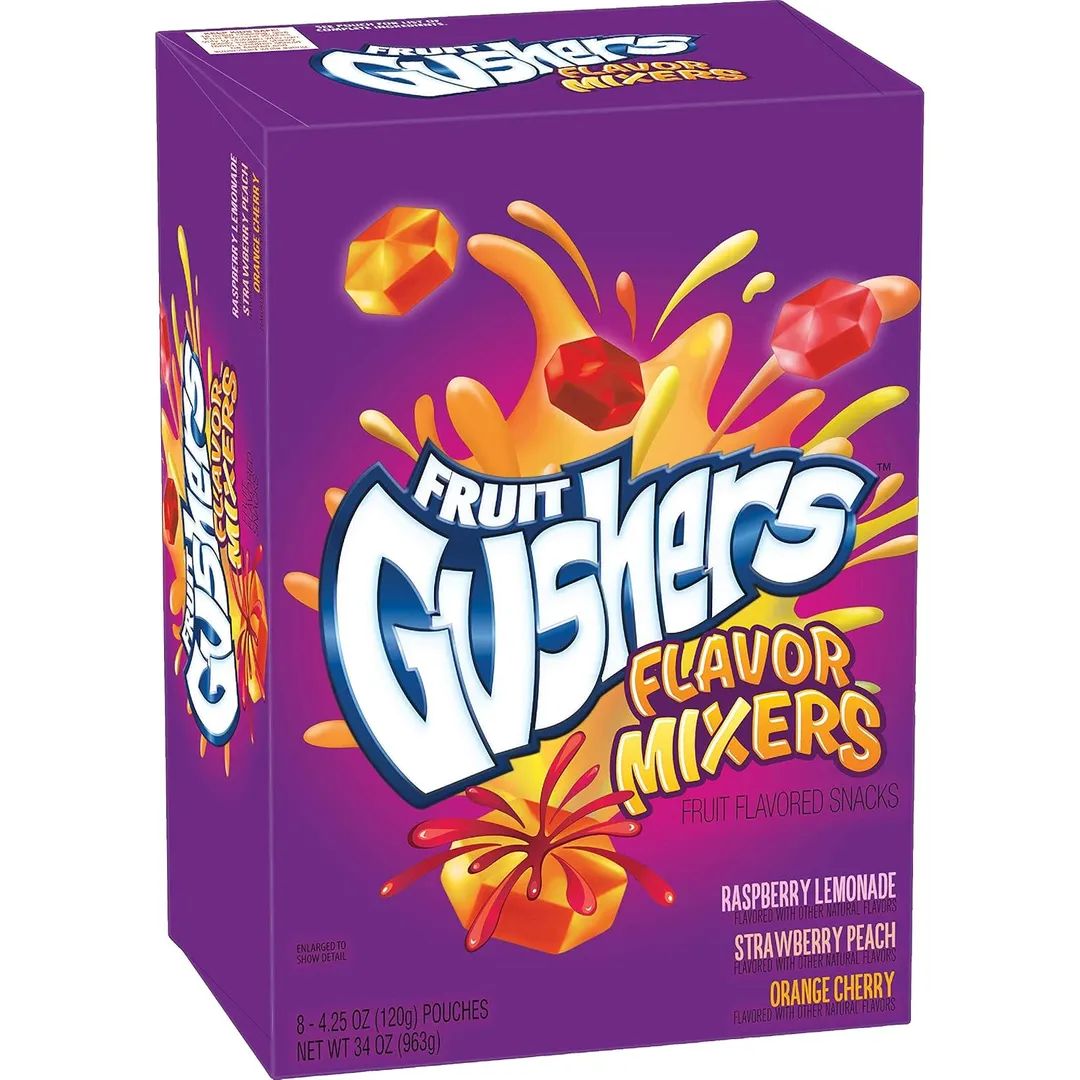 Gusher Flavors Mixers Pouches Tray 8 Ct 4.25 Oz