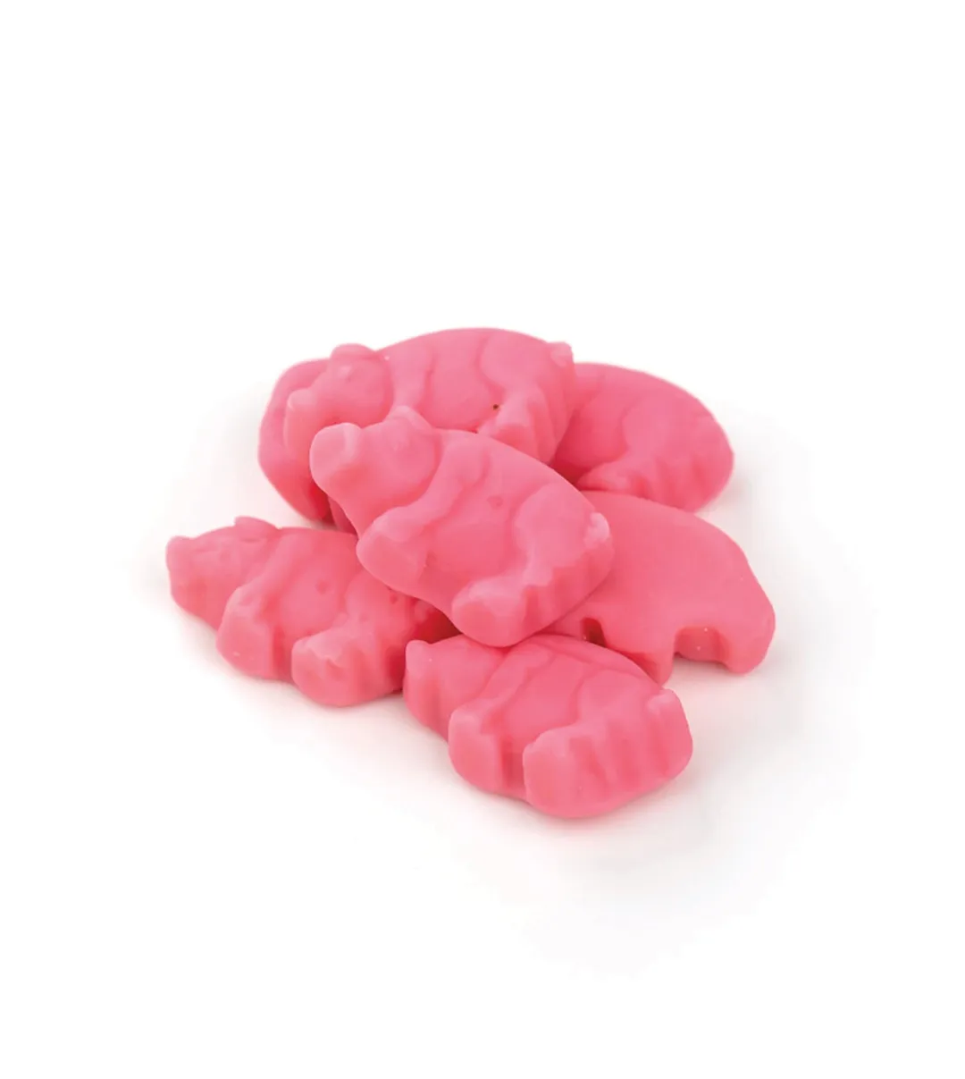 Gustaf 1" Little Piglet Raspberry Gummies 2.2 lb