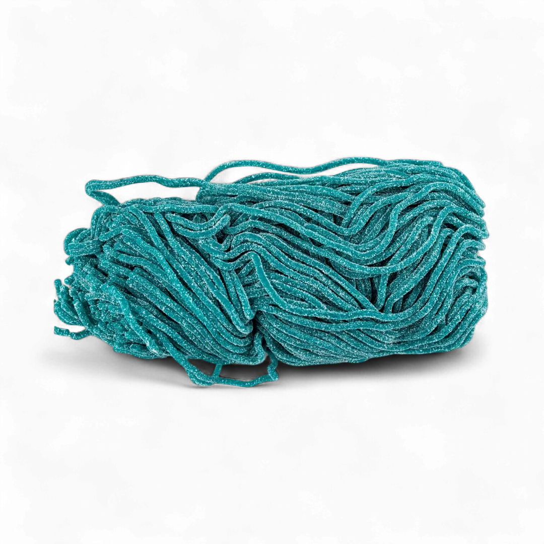 Gustaf's Sour Blue Raspberry Licorice Laces 2 Pound bag