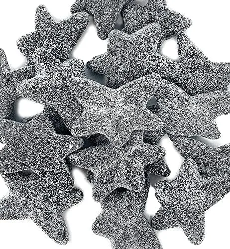 Gustaf Super Salty Black Licorice Starfish Candy Gummy 2.2 lb