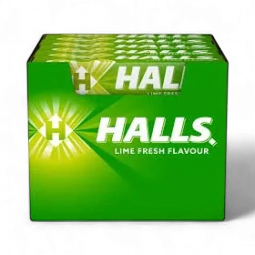 Halls Cough Drops Lime 20 Count