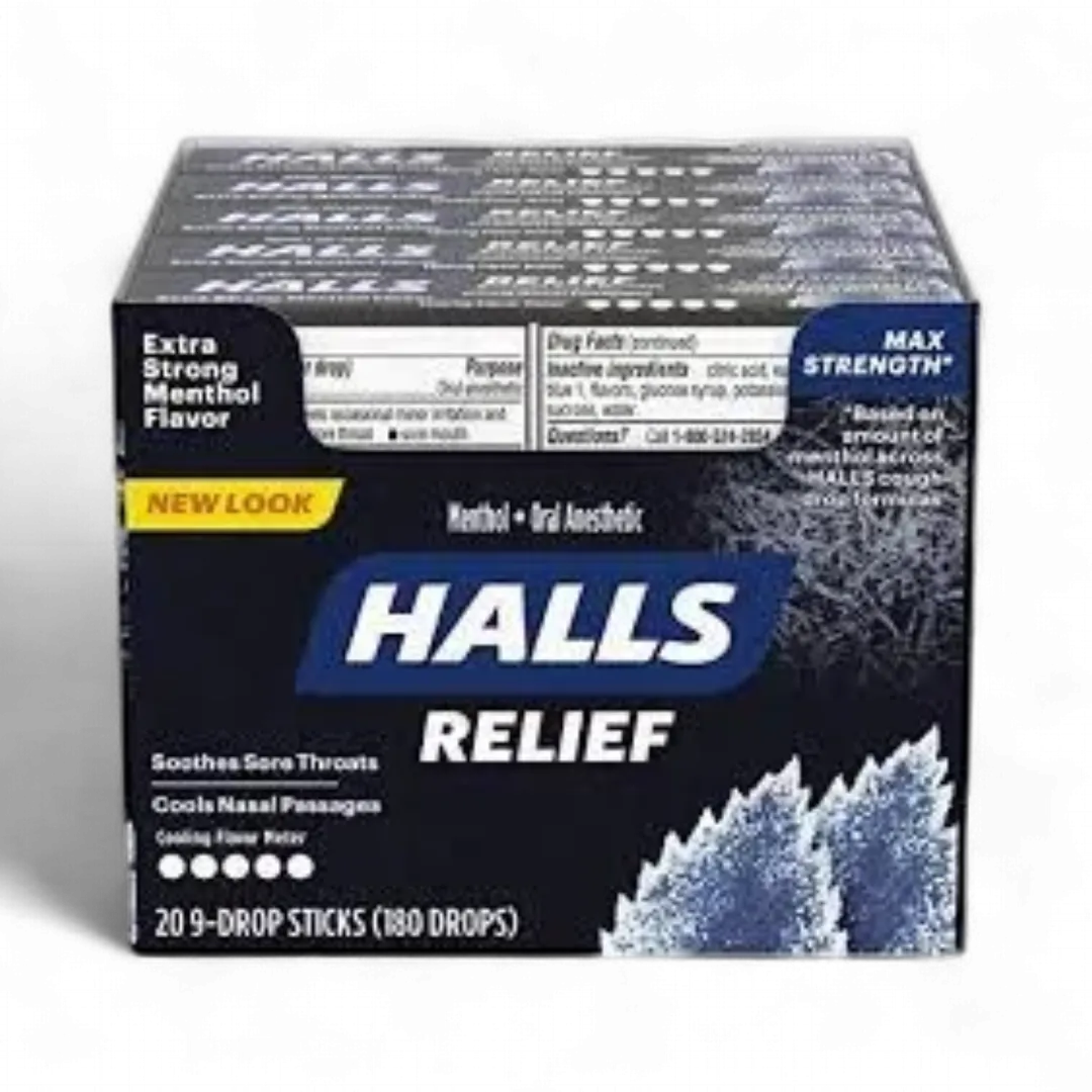 Halls Extra Strong Cough Drops 20 Count