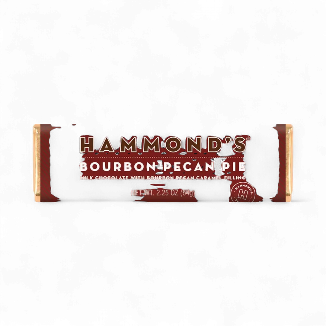Hammond's Bourbon Pecan Pie Milk Chocolate Bar 2.25 oz 12 ct