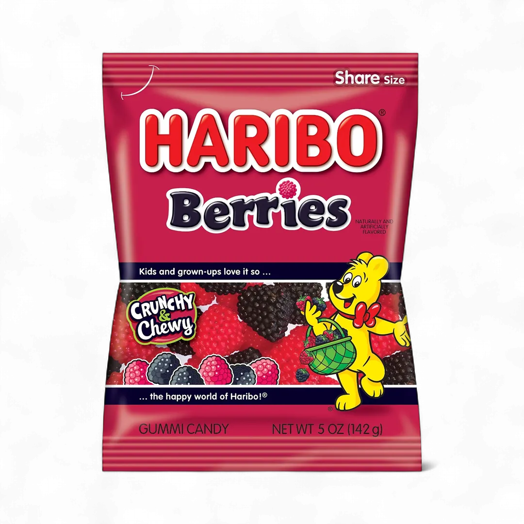 Haribo 5 Oz Berries Peg Bag