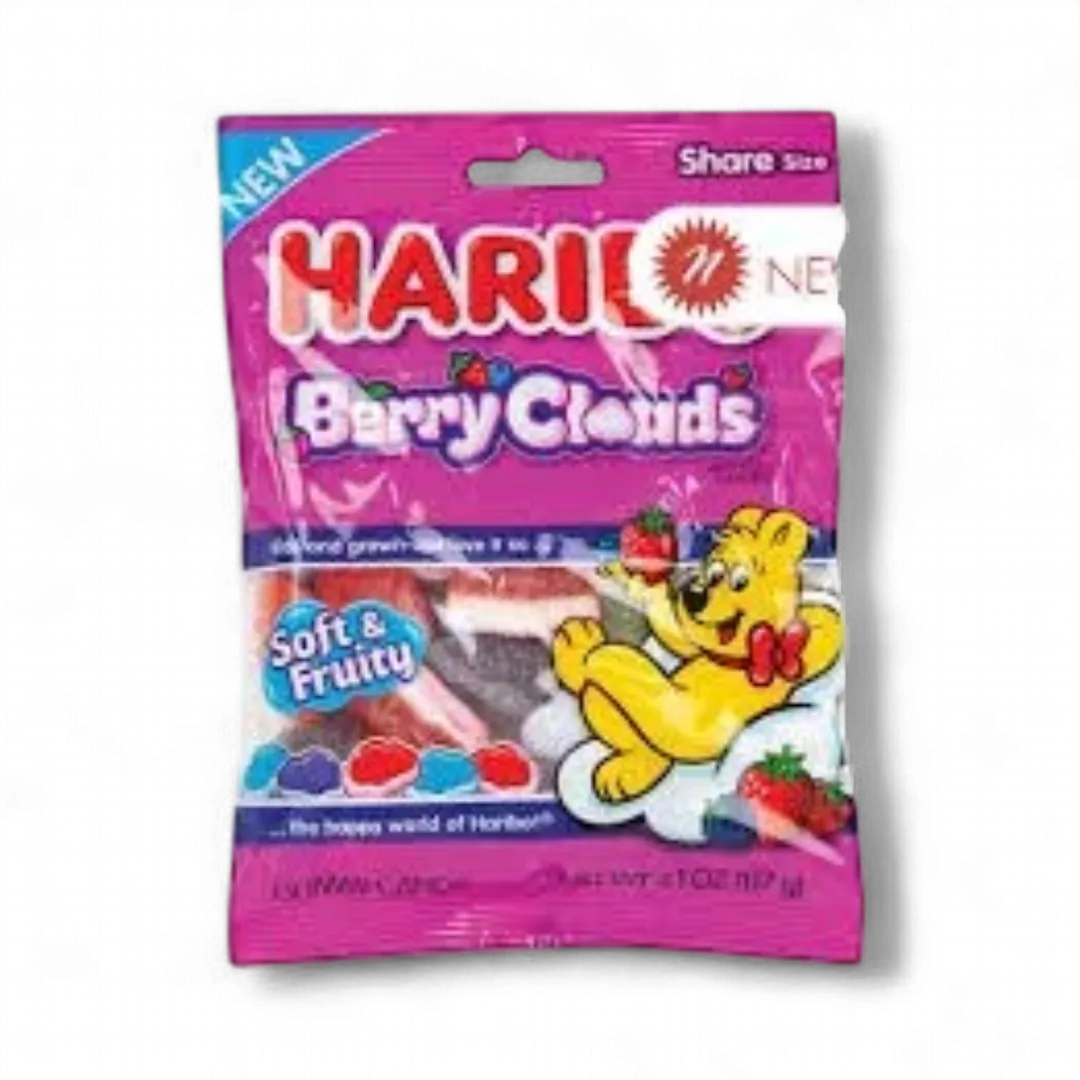 Haribo Berry Clouds Peg Bag 12 Count 4.1 Ounce Each