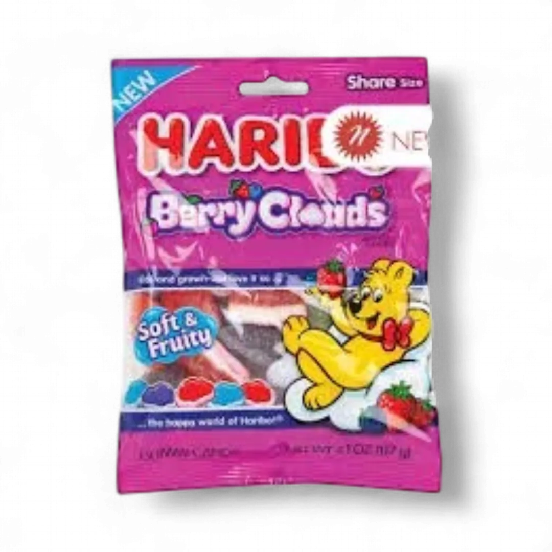 Haribo Berry Clouds Peg Bag 6 Count 4.1 Ounce Each
