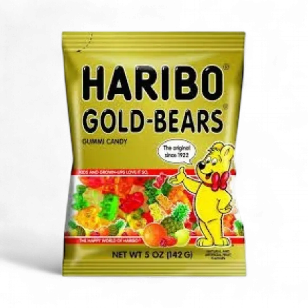 Haribo Gold Bears Peg Bag 12 Count 5 Ounce Each