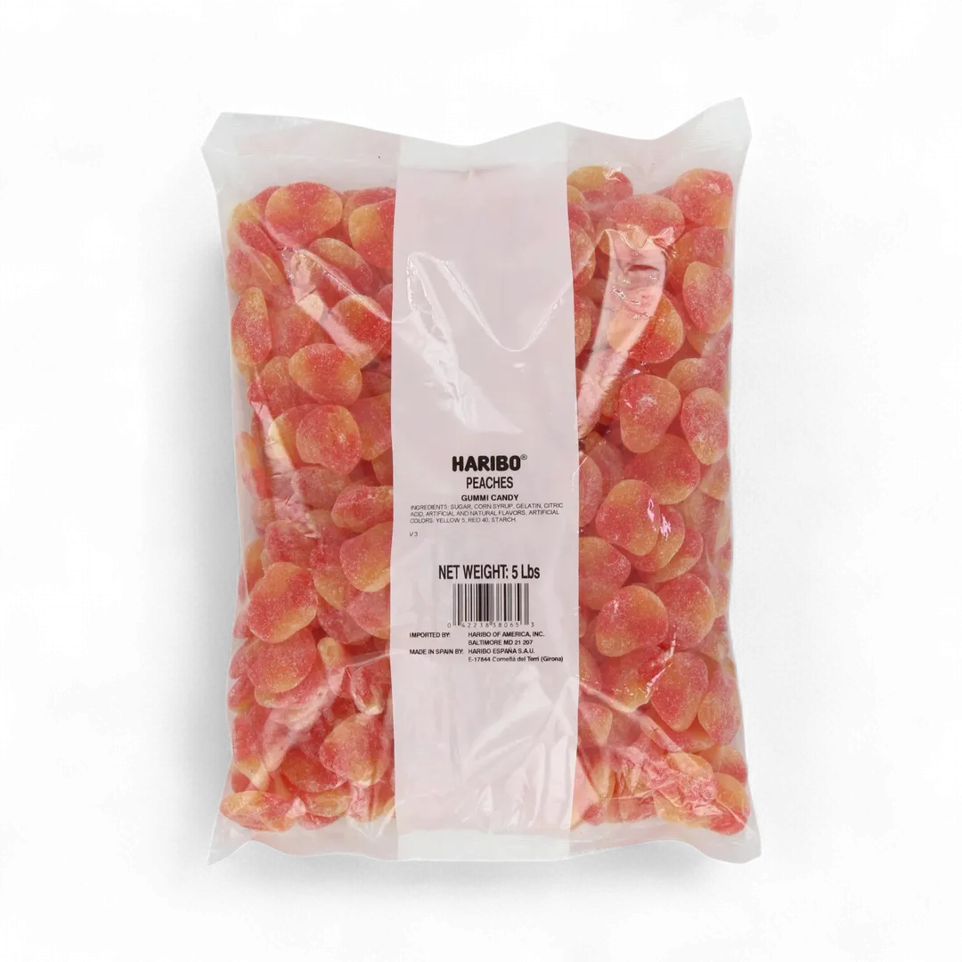 Haribo Peaches 5 Pound Bag