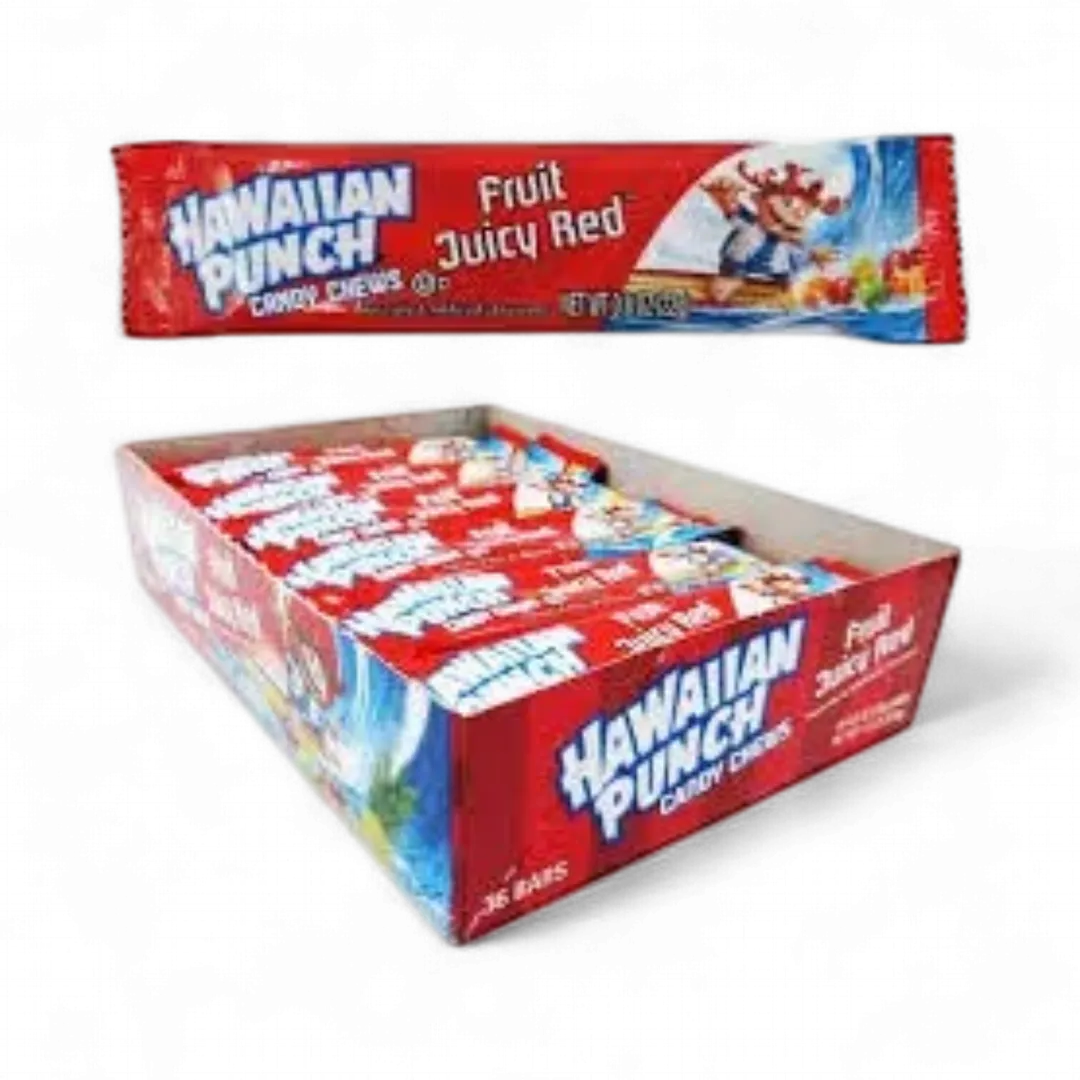 Hawaiian Punch Candy Chews 24 Sticks 1.5 Ounce Tray