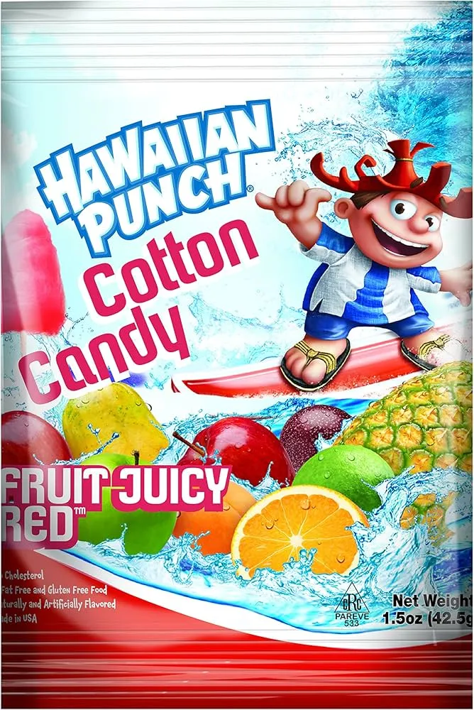 Hawaiian Punch Cotton Candy 12 Ct 3.1 Oz