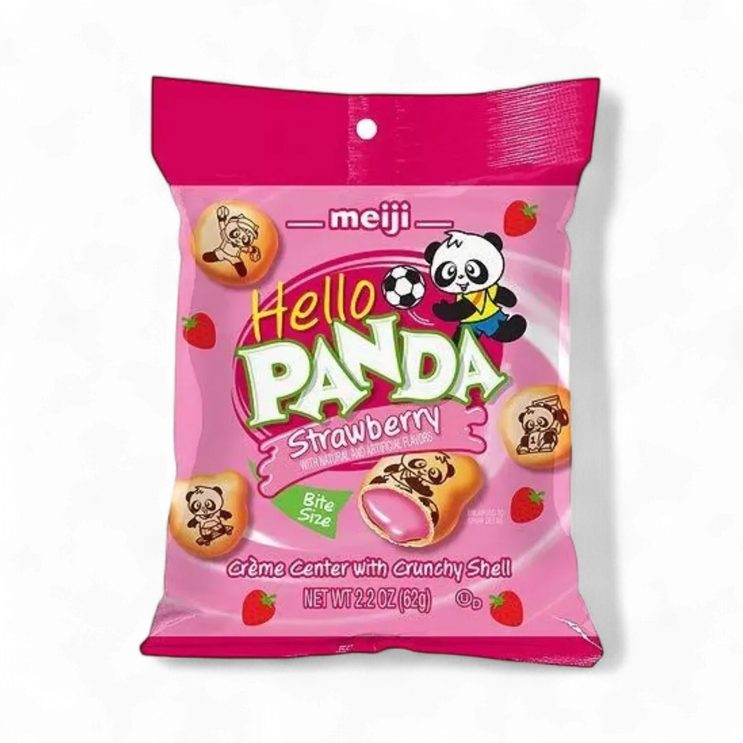 Hello Panda Strawberry 6 Count 2.2 Ounce Bags Tray