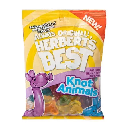 Herbert's Knot Carnival Balloon Animal Gummy 3.5 oz 12ct Peg