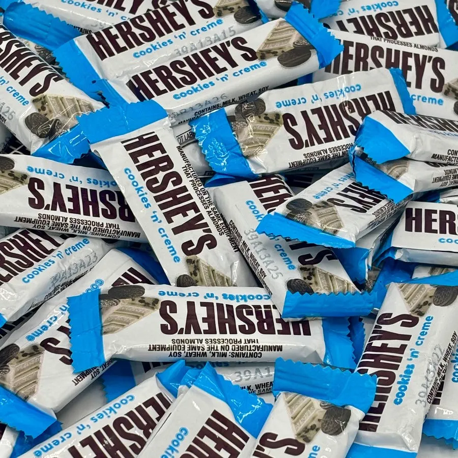 Hershey Cookies N Creme Snack Size Candy Chocolate Bar 5lb