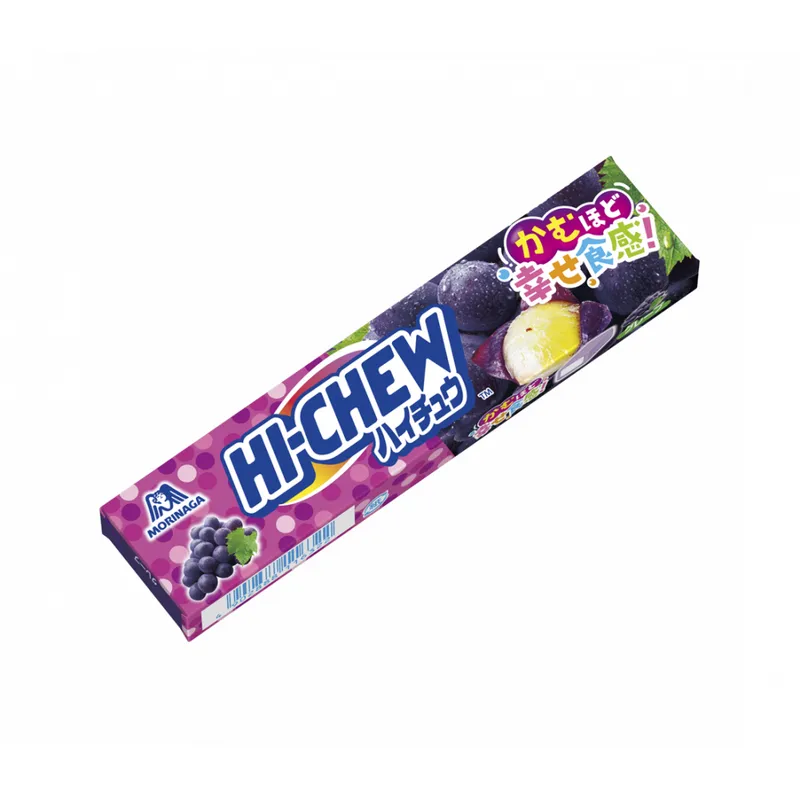Hi Chew Import Taiwan Gummy GRAPE Gum 20 ct Tray