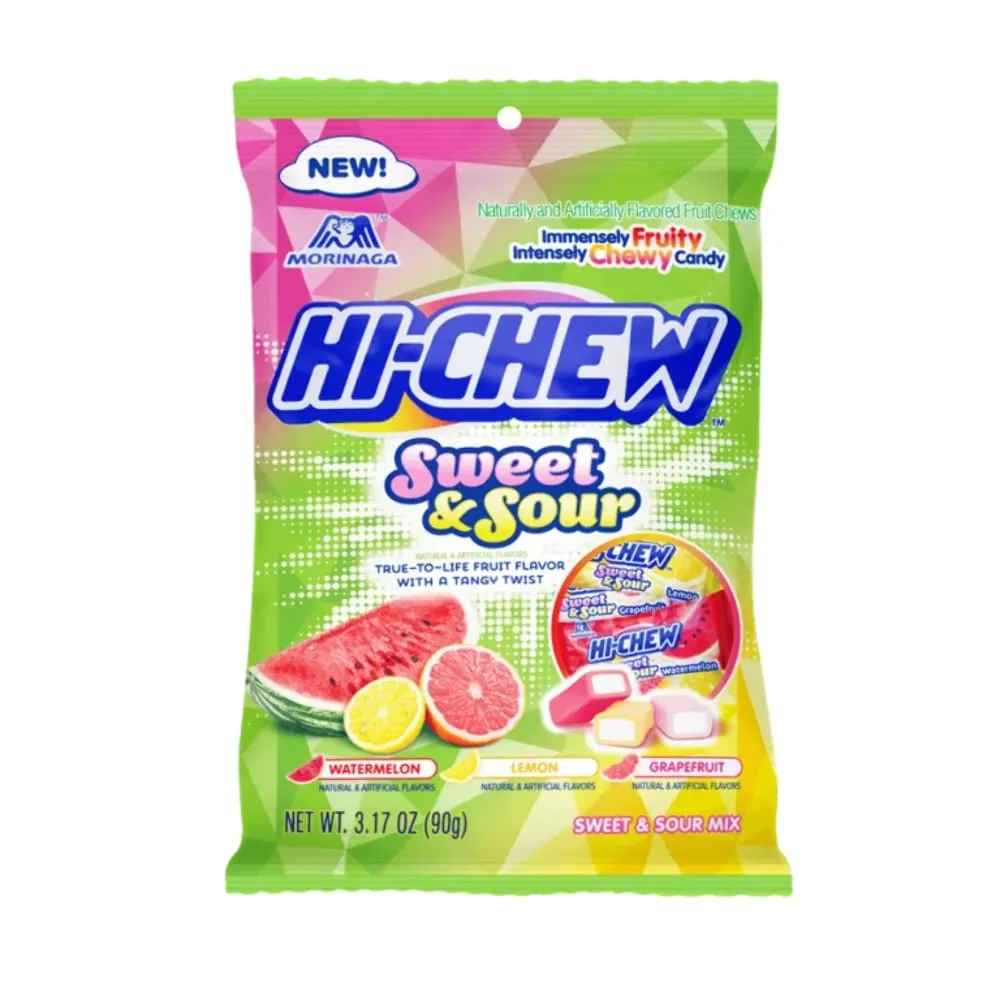 Hi Chew Sweet & Sour 3.17 Oz Peg Bag