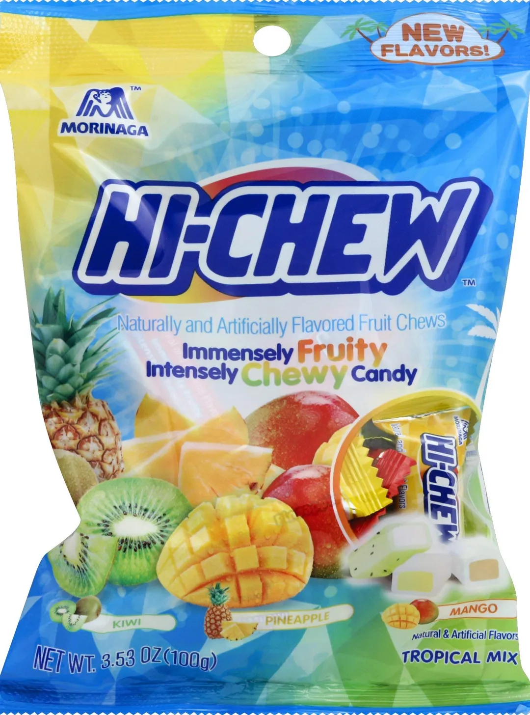 Hi Chew Tropical Mix 3.53 Oz Peg Bag