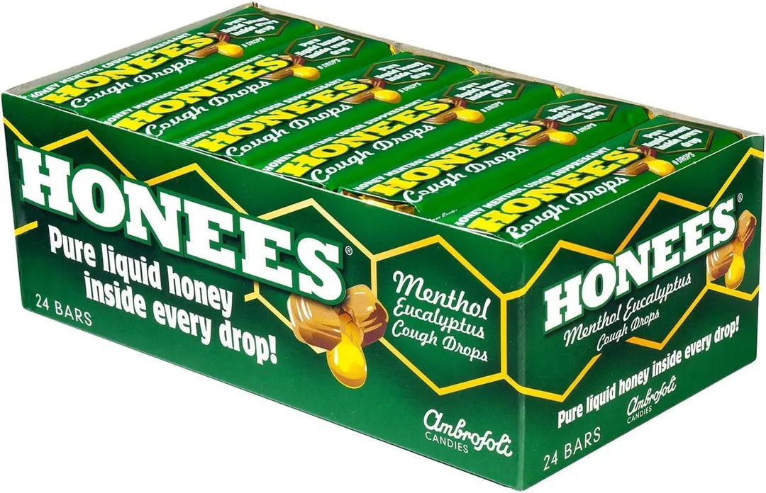 Honees Menthol Honey Eucalyptus Cough Drops 24ct