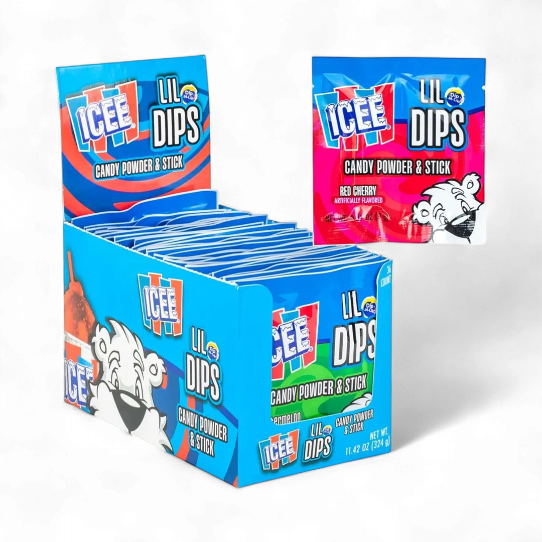 Icee Lil Dips Candy Powder and Stick 36ct Box