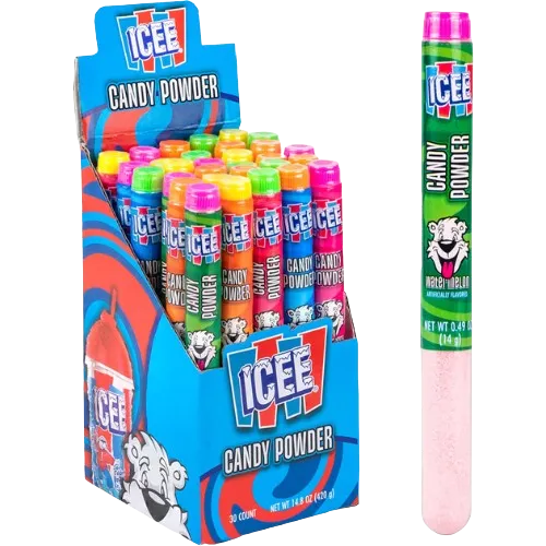 ICEE Sour Tubes Powder Candy 0.49 oz. 30 Count