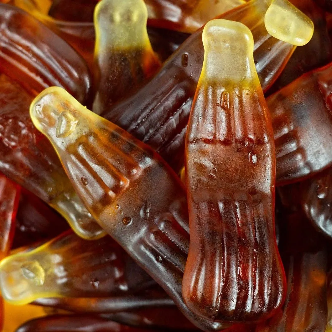 Jellioo Swedish Large Sweet Cola Bottle Gummies 2.2 lb