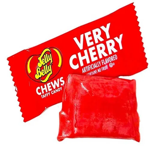 Jelly Belly 3 Lb Very Cherry Chews Wrapped Bulk