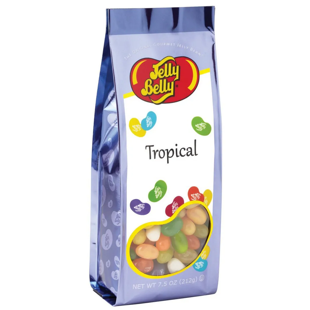 Jelly Belly Tropical Jelly Beans Gift Pouch Bag 7.5 oz