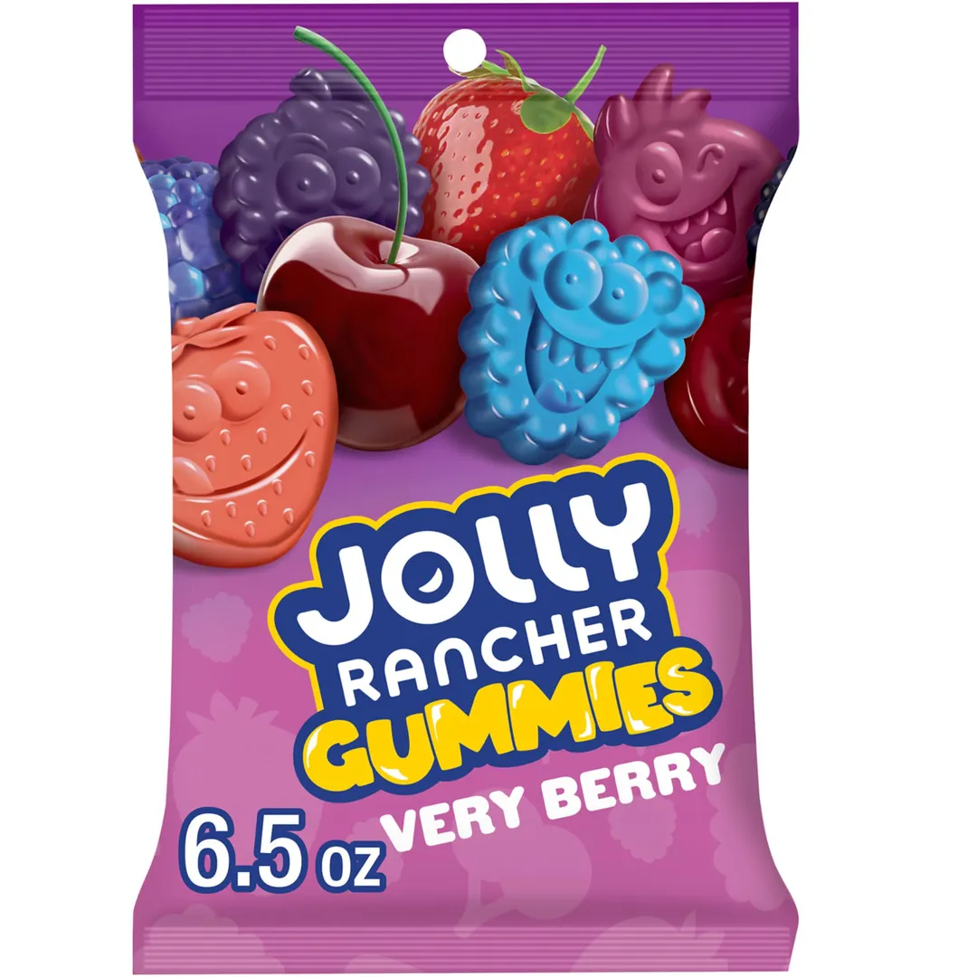 Jolly Rancher Gummies 6.5 Oz Very Berry Single Peg Bag