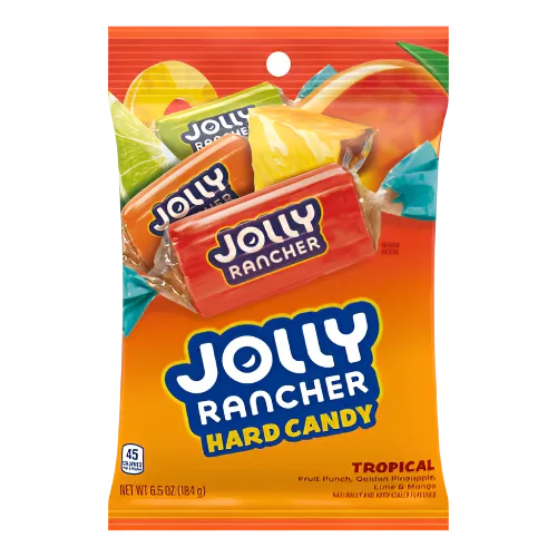 Jolly Rancher Tropical Hard Candy Peg Bag 6.5 oz