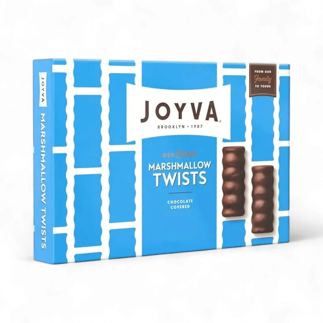 JOYVA Chocolate Covered Vanilla Marshmallow Twists 5lb