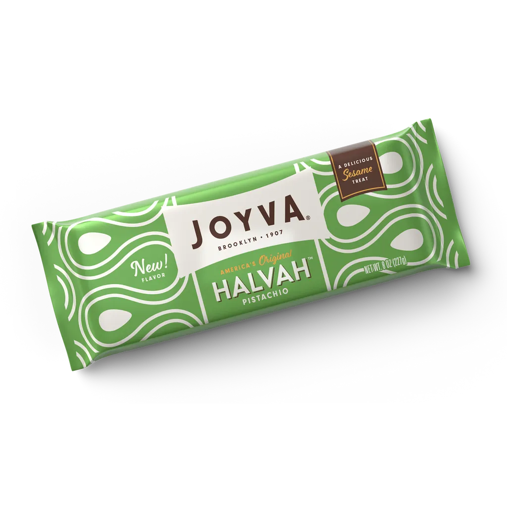 Joyva Halvah PISTACHIO Sesame Treat 8 oz 2 Bar Pack