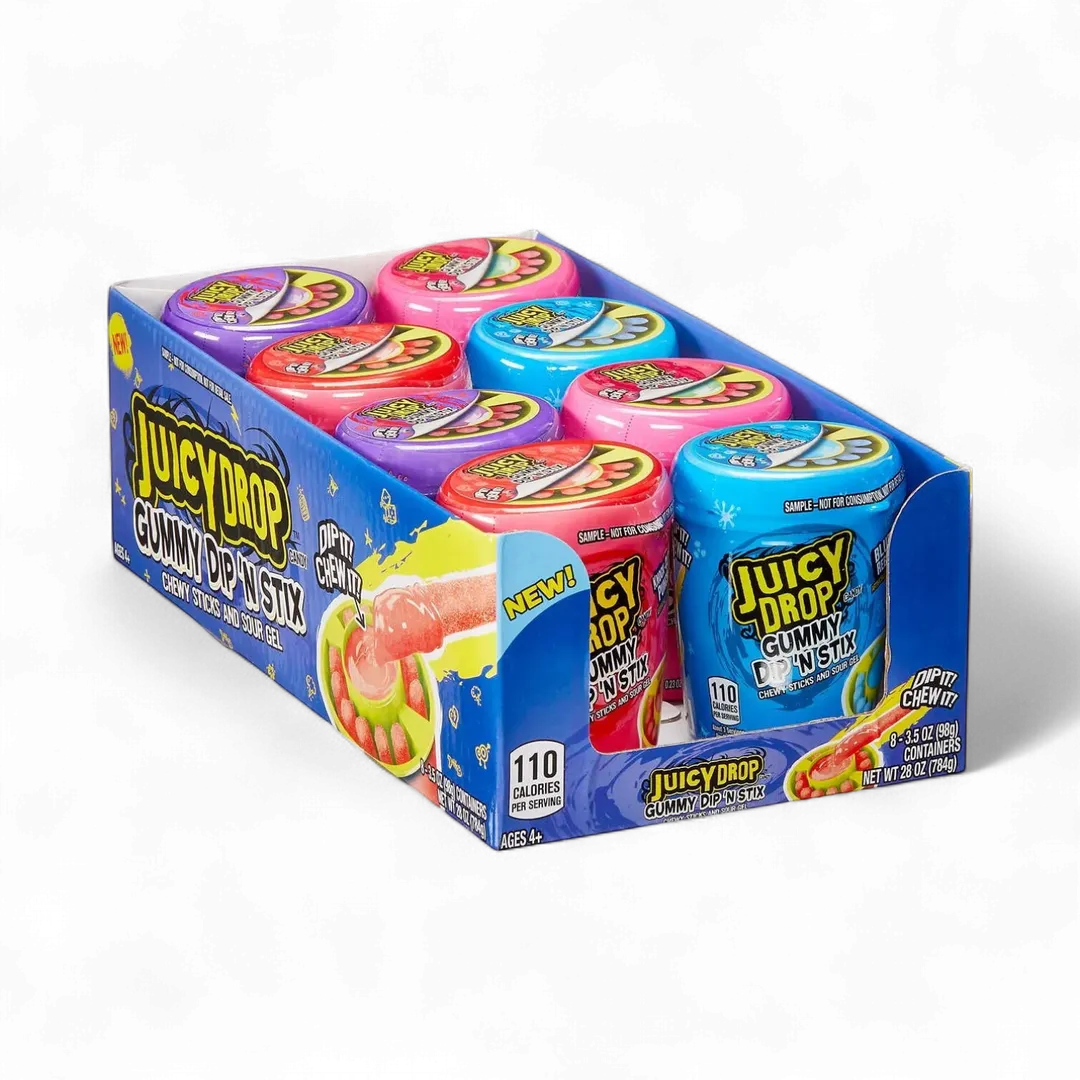 Juicy Drop Gummy Dip'N Stix 8 count