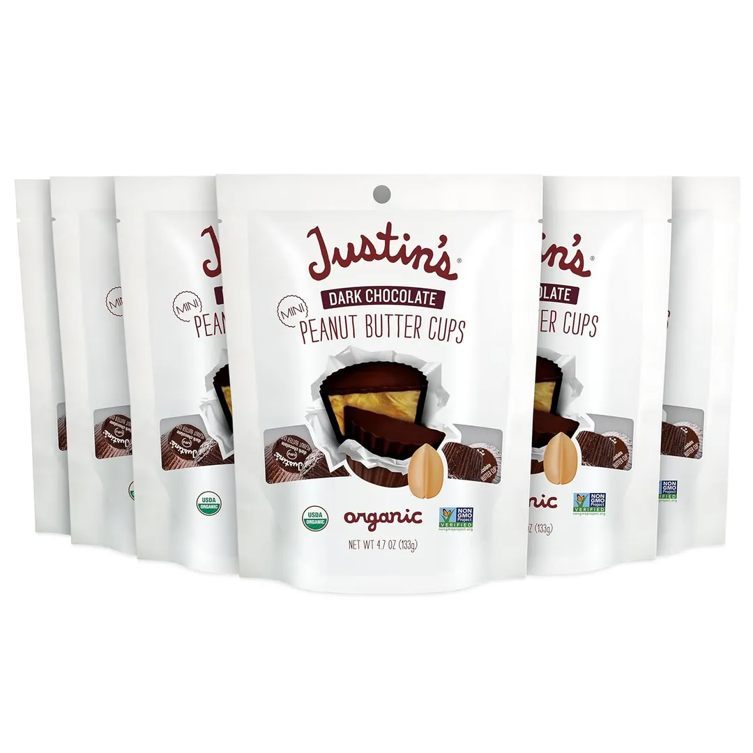 Justin's Dark Chocolate Peanut Butter Cup Mini 4.7 oz 6ct