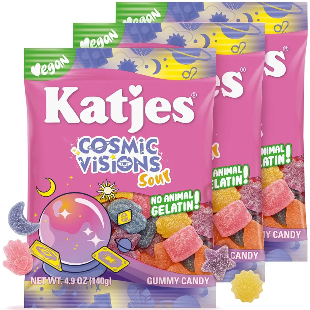 Katjes Rainbow Gummies Vegan Gummy Candy 4.9 oz 15ct