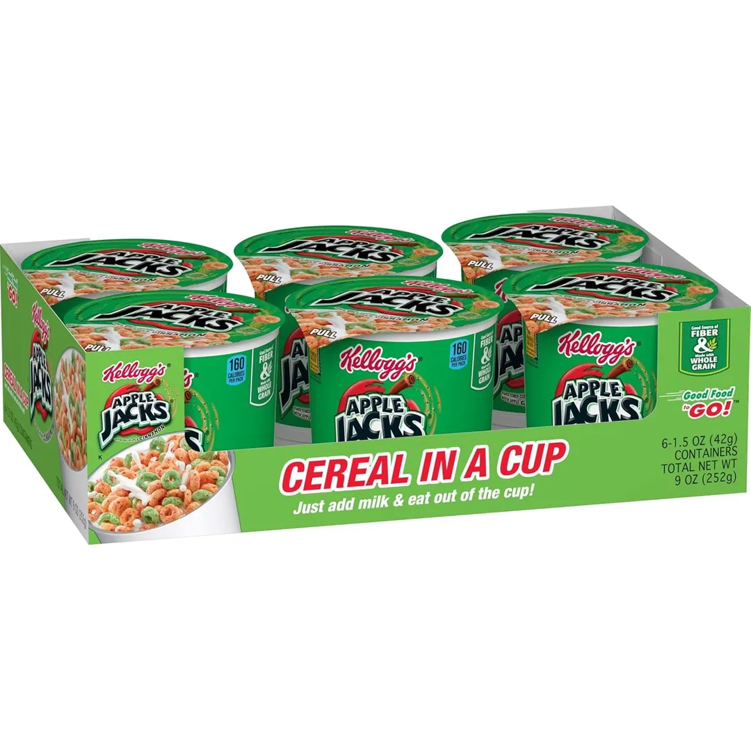 Kellogg's Cereal In A Cup Apple Jacks 2.8 oz 6ct