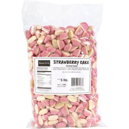 Kervan Strawberry Cake Gummy 5 POUND BAG
